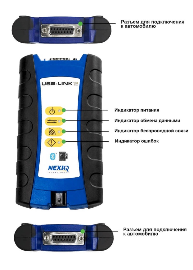 NEXIQ 124032 USB-LINK 2 BLUETOOTH диагностический сканер